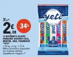 E.Leclerc 12 batonnets glacés aanbieding