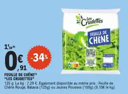 E.Leclerc Feuille de chêne les cruditte aanbieding