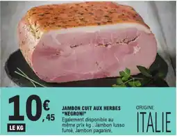 E.Leclerc Jambon cuit aux herbes negroni aanbieding