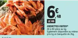 E.Leclerc Crevettes cuites aanbieding