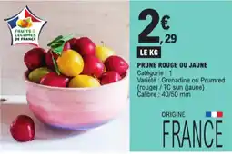 E.Leclerc Prune rouge ou jaune aanbieding