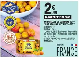 E.Leclerc Mirabelles de Lorraine aanbieding