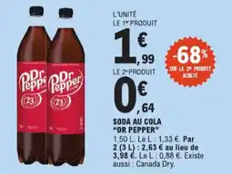 E.Leclerc Soda au cola dr pepper aanbieding