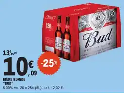E.Leclerc Bière blonde bud aanbieding