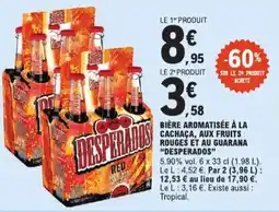 E.Leclerc Bière aromatisée à la cachaça, aux fruits rouges et au guarana desperados aanbieding