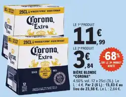 E.Leclerc Bière blonde corona aanbieding