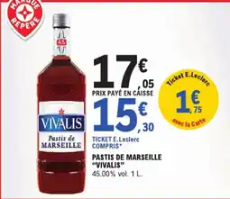 E.Leclerc Pastis de Marseille Vivalis aanbieding