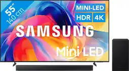 Coolblue Samsung Mini-LED 55 M73H (2026) + Samsung HW-B66CF (2025) aanbieding