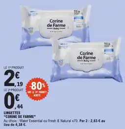 E.Leclerc Lingettes corine de farne aanbieding