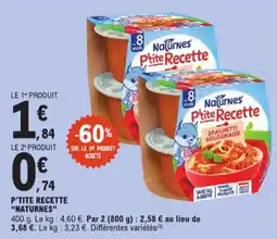 E.Leclerc P'tite recette naturnes aanbieding