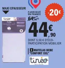 E.Leclerc Matelas bebe confort xxl aanbieding