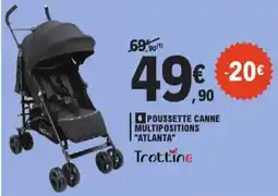 E.Leclerc poussette canne multipositions atlanta aanbieding