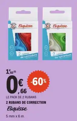 E.Leclerc 2 rubans de correction Esquisse aanbieding