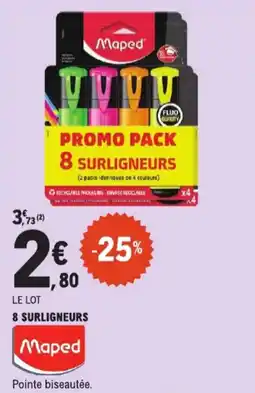 E.Leclerc 8 surligneurs aanbieding