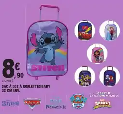 E.Leclerc Sac à dos à roulettes baby aanbieding