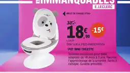 E.Leclerc Pot mini toilette aanbieding