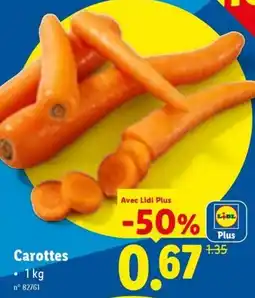 Lidl Carottes aanbieding
