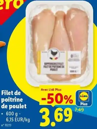 Filet de poitrine de poulet