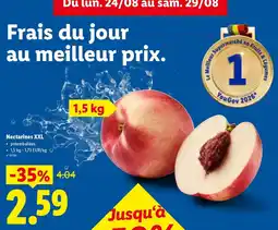 Lidl Nectarines aanbieding