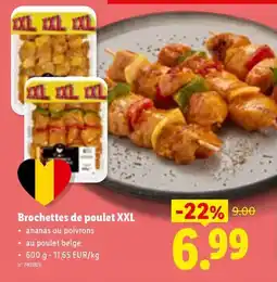 Lidl Brochettes de poulet XXL aanbieding