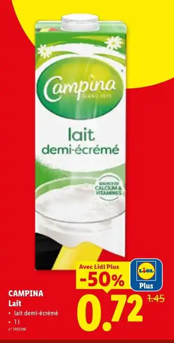 Campina lait
