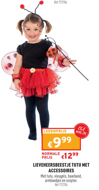 Trafic Lieveheersbeestje Tutu Met Accessoires aanbieding