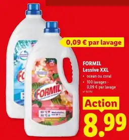 Lidl Formil lessive xxl aanbieding