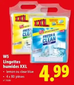 Lidl Lingettes humides XXL aanbieding
