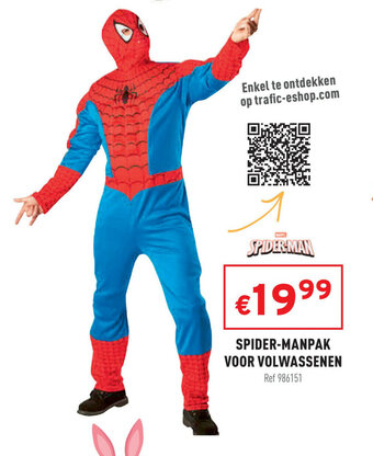 Trafic Spider-Manpak Voor Volwassenen aanbieding