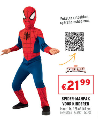 Trafic Spider-Manpak Voor Kinderen aanbieding