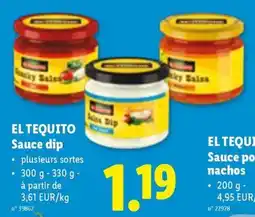 Lidl El tequito sauce dip aanbieding