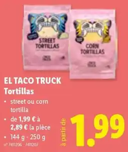 Lidl El taco truck tortillas aanbieding