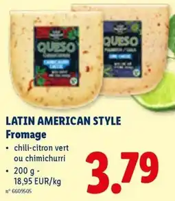 Lidl Latin american style fromage aanbieding