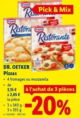 Lidl Dr. Oetker Pizzas aanbieding