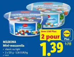 Lidl Mini-mozzarella aanbieding