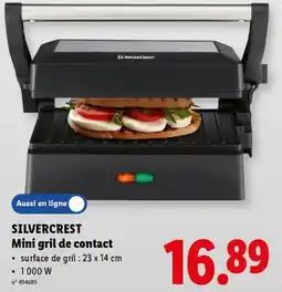 Lidl silvercrest mini gril de contact aanbieding