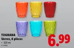 Lidl Verres, 6 pièces aanbieding