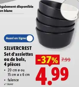 Lidl Set d'assiettes ou de bols aanbieding