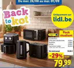 Lidl Pack étudiant aanbieding