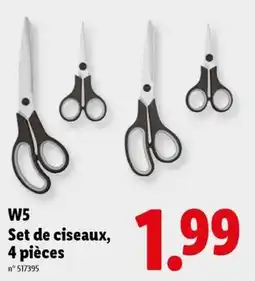 Lidl Set de ciseaux aanbieding