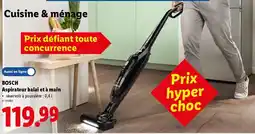 Lidl Bosch aspirateur balai et à main aanbieding