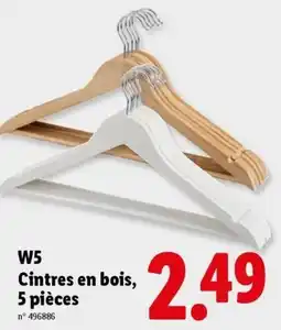 Lidl Cintres en bois aanbieding