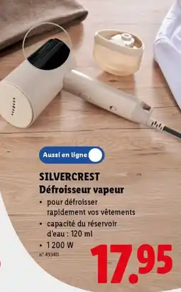 Lidl Silvercrest défroisseur vapeur aanbieding