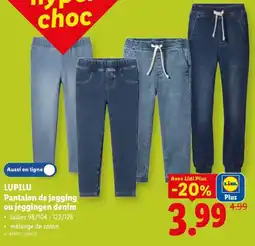 Lidl Lupilu pantalon de jogging ou jeggingen denim aanbieding