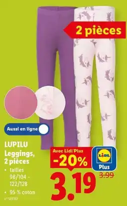 Lidl Lupilu leggings, 2 pieces aanbieding