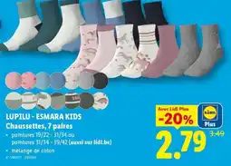 Lidl Lupilu - esmara kids chaussettes aanbieding