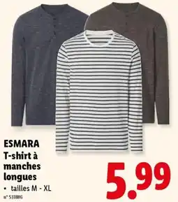 Lidl Esmara t-shirt à manches longues aanbieding