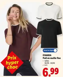Lidl Pull en maille fine aanbieding