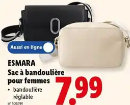 Lidl esmara sac à bandoulière pour femmes aanbieding