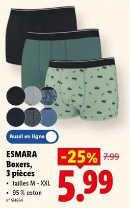 Lidl Esmara boxers aanbieding